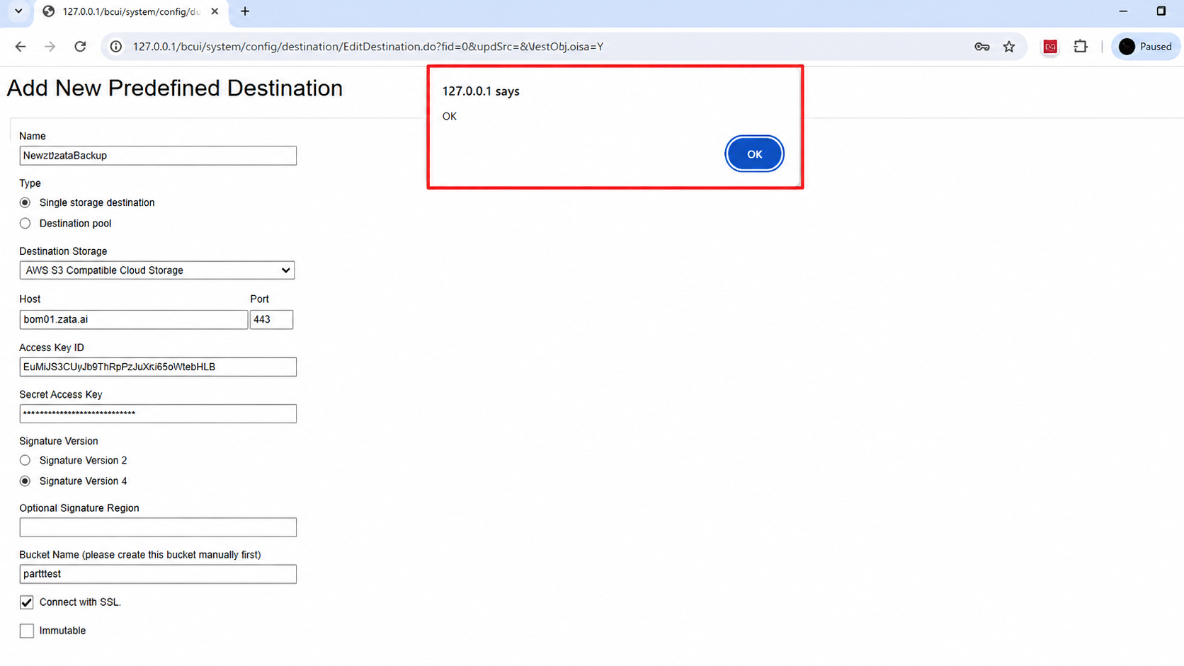 Ahsay Zata Mumbai Endpoint