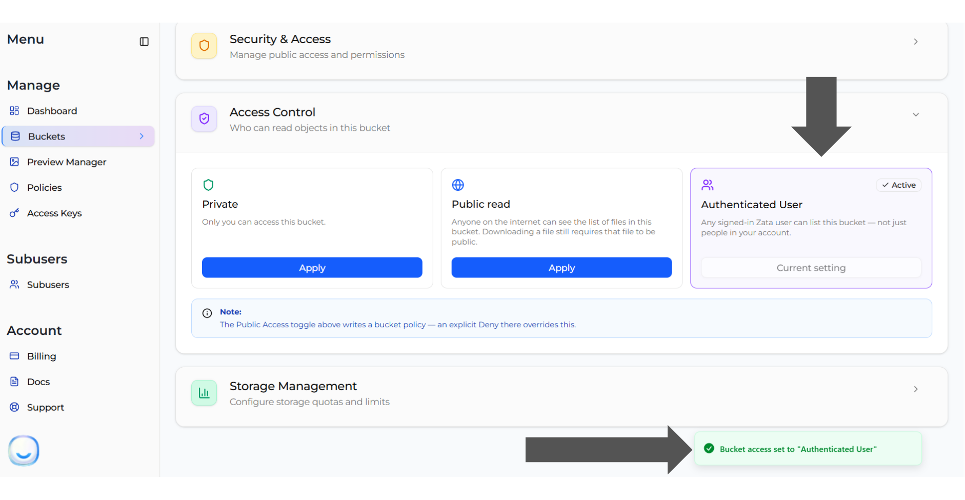 Authenticated User active