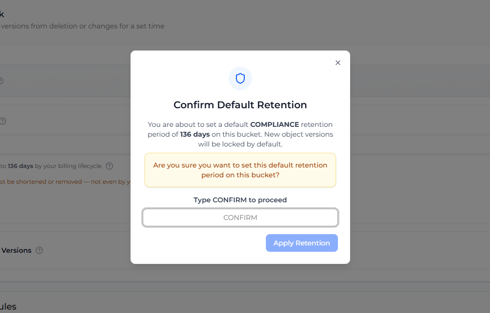 Confirm Compliance Rule