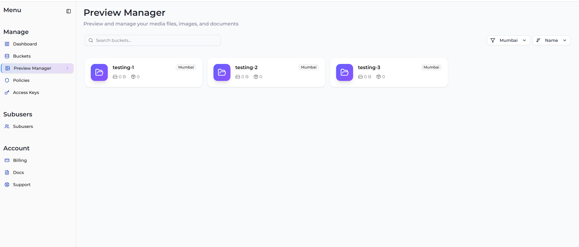 Preview Manager Mumbai Region